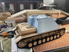 3d printed 1/16 Sturmpanzer IV Brummbär rc tank top fit henglong panzer4