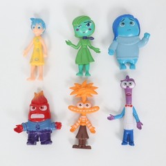 Disney Pixar Inside Out 2 Figure Set Joy Sadness Anger Disgust Fear Anxiety