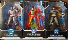McFarlane Batman Rainbow/Colored Suit /Golden Age Red Platinum Lot