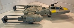 Vintage 1983 Star Wars ROTJ Y-Wing Fighter working sound & gun movement