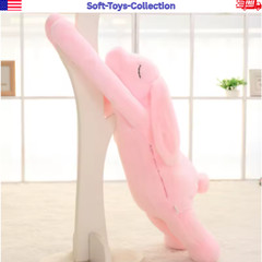 Giant Bunny Plush Toy Long Stuffed Rabbit Pillow Kids Gift