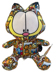 Large Garfield the Cat Plush Toy 10 inch Sticker Bomb Rare. NWT