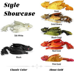 Feathered Wyvern Dragon,3D Printed Dragon, Articulated Dragon with Wings, 3D