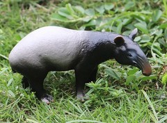 10.5cm Mini Tapir PVC Toy Wild Animal Figure Doll Kids Gift