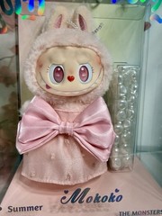 Mokoko Labubu Jump Into Summer Plush Popland Exclusive AUTHENTIC USA Pink Cute