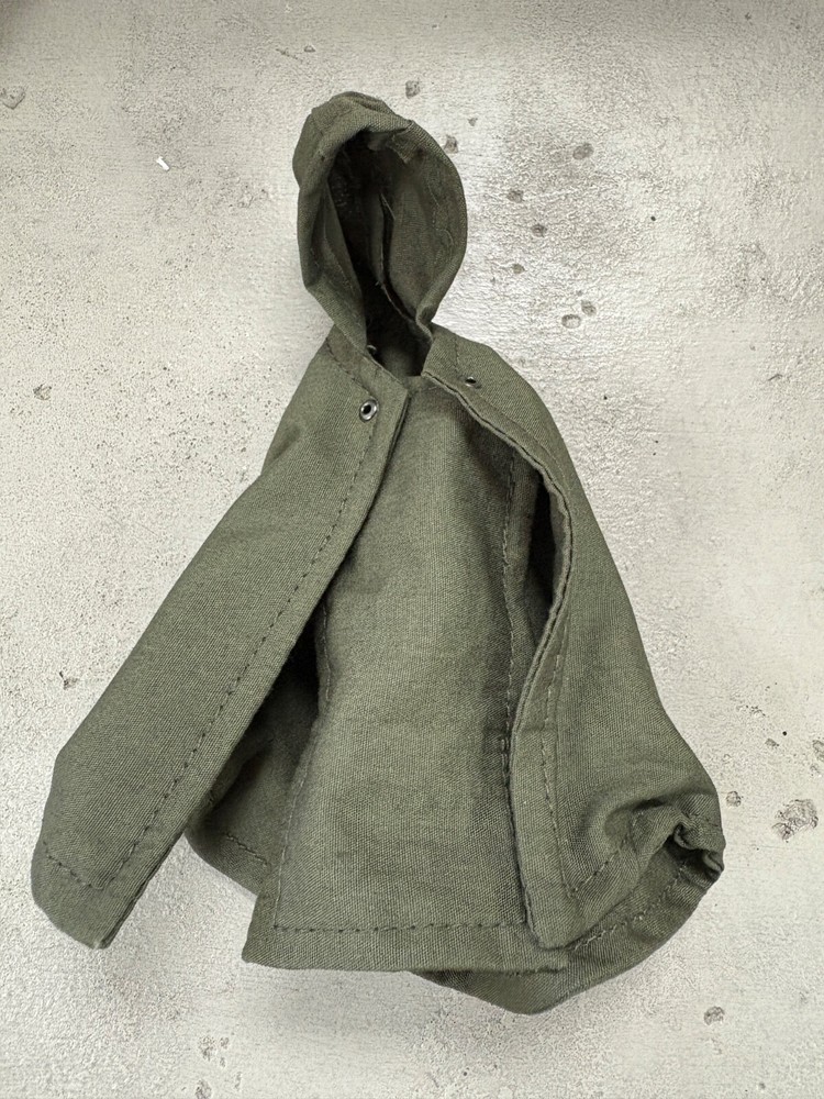 SU-TAC-C-GRN: 1/12 Military Green Tactical Hooded Poncho for 6″ Action Figures