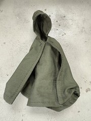 SU-TAC-C-GRN: 1/12 Military Green Tactical Hooded Poncho for 6″ Action Figures
