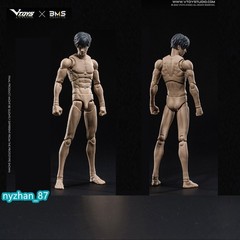 VTOYS X BMS 1:12 Male Anime Flexible Doll 6″ Action Figure Jointed Body w/ Head