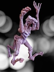 Star Trek: Voyager Borg Designated ‘Species 8472’ Vtg POA Fluidic Space Alien