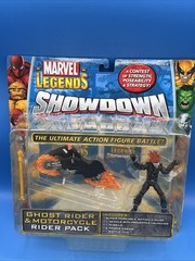 ToyBiz Marvel Legends Showdown 2006 (Ghost Rider) & Motorcycle Rider Pack NEW