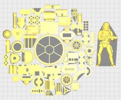 50xMiscellaneous Diorama Parts #8/ Greeblies for 3.75 IN FIGURE DIORAMA
