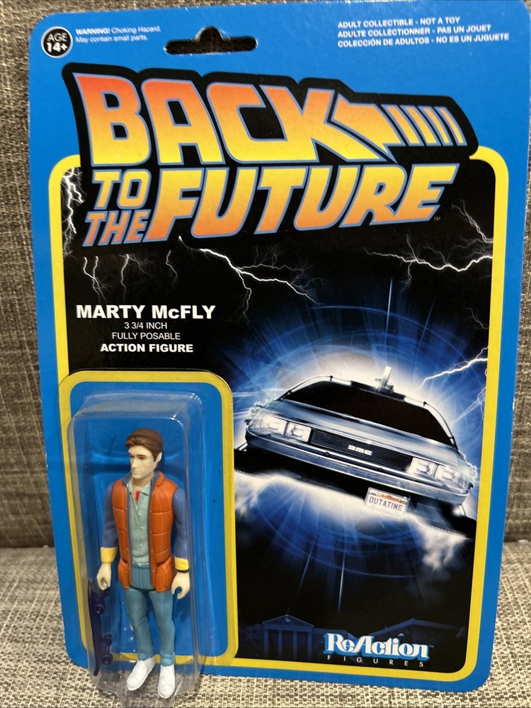 Marty McFly 3 3/4 Inch Action Figure Back To The Future Reaction Figures New