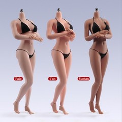 USA 1:6 Female Normal Skin Large Bust Breast 12in Flexible Seamless Figure Body