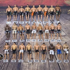 Huge Lot Jakks Pacific UFC Action Figures GSP Rampage BJ Penn Kimbo Hughes