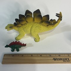 Dinosaur Toy Lot of 11 Including Stegosauraus Safari Dragon Apatosaurus