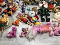 Huge Mixed Lot of Over 200 Random Toys & Figures HE MAN Anime review photos USED