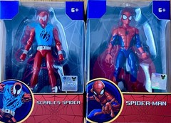 Action Figure SPIDER-MAN vs SCARLET- SPIDER set Lot Spider-verse into Spiderman