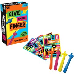 Give 'Em The Finger – Trivia Party Board Game for Family, Adults, and C