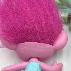 Trolls Mini Action Figure Collection Lot of 6 Multicolor Hair Dreamworks 2015