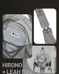 POP MART Hirono x Dou Jingtong Flying Man Patchwork Messenger Bag
