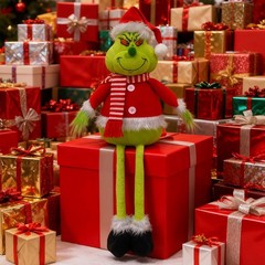 The Grinch Christmas Decoration with Extendable Legs NEW Extending Grinch US