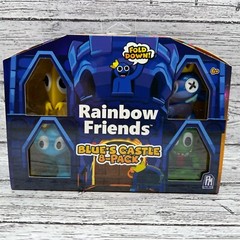 Rainbow Friends Blues Castle 8 Pack Blue Green Cyan Yellow + 4 Mystery Figures