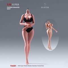 US YM YM501 1/6 Female Action Figure Body Sexy Bust Super Flexible Seamless Toys