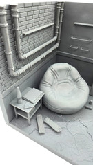 1:12 or 1:18 Scale TMNT Michelangelo Room Diorama with Accessories 3D Printed