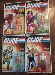 Super7 G.I. Joe ReAction Retro Hydro Viper, Chuckles, Flash And Diana Lot Of 4