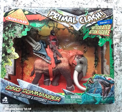 Lanard Primal Clash Dino Commander Beast Mammoth Warrior Figure