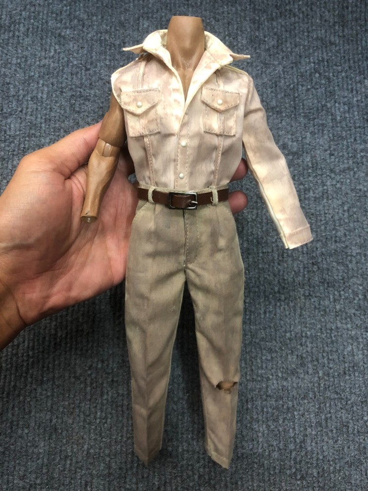 1/6 Custom Indiana Jones Harrison Ford Suit BD for body Action Figure 12 inch
