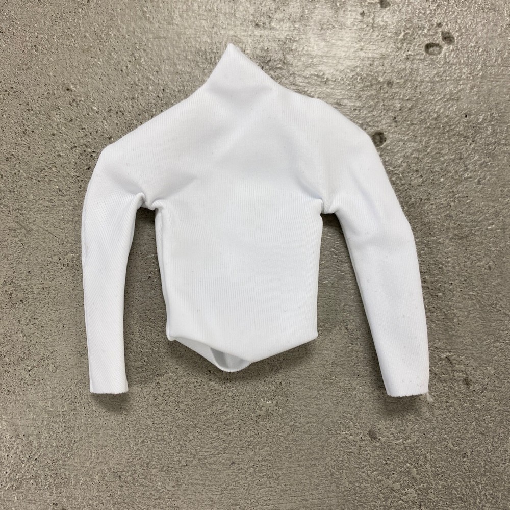 SU-CP-WT: White Long Sleeve compression shirt for 6″~7″ Muscular Body