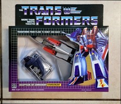 TRANSFORMERS G1 STARSCREAM US SELLER MISB RARE! DECEPTICON JET TOY ROBOT SEEKER