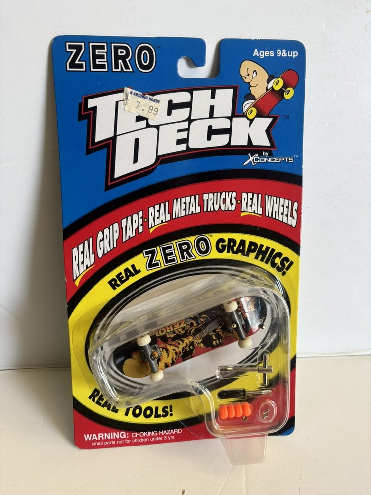 Tech Deck Zero Skull Skeleton Grim Reaper Series 3320 Vintage