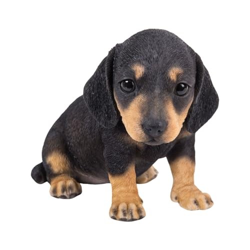 Ubia Sitting Downward Dachshund 19.5 x 11 x 14.8 cm Doll Figurine Animal