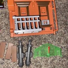 Teenage Mutant Ninja Turtles TMNT Fire Escape Free Fall Parts Still Straped Down