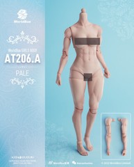 US Worldbox AT206A 1/6 Pale Skin Muscle Flexible Joint Female Body Figure Doll