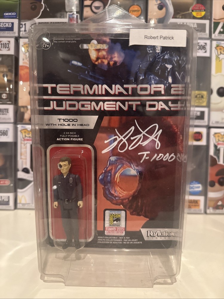 ReAction Terminator 2 Judgement Day T-1000 Comic Con Signed Robert Patrick COA