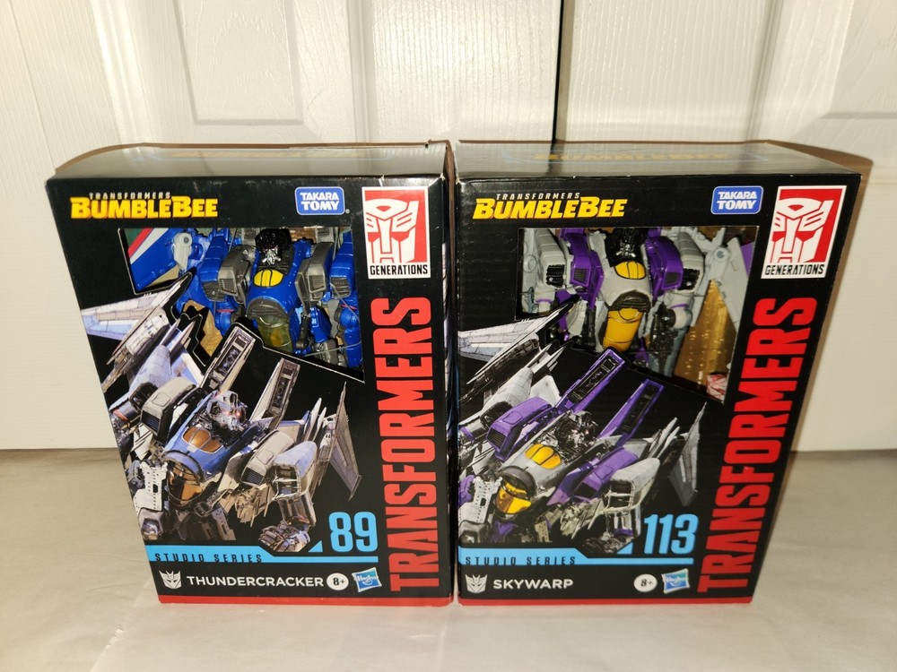 Thundercracker 89 + Skywarp 113 Studio Series Transformers Bumblebee Hasbro NEW