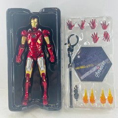 Marvel Avengers Iron Man Mark 7 MK7 Ironman Toy LED Light Action Figure Model