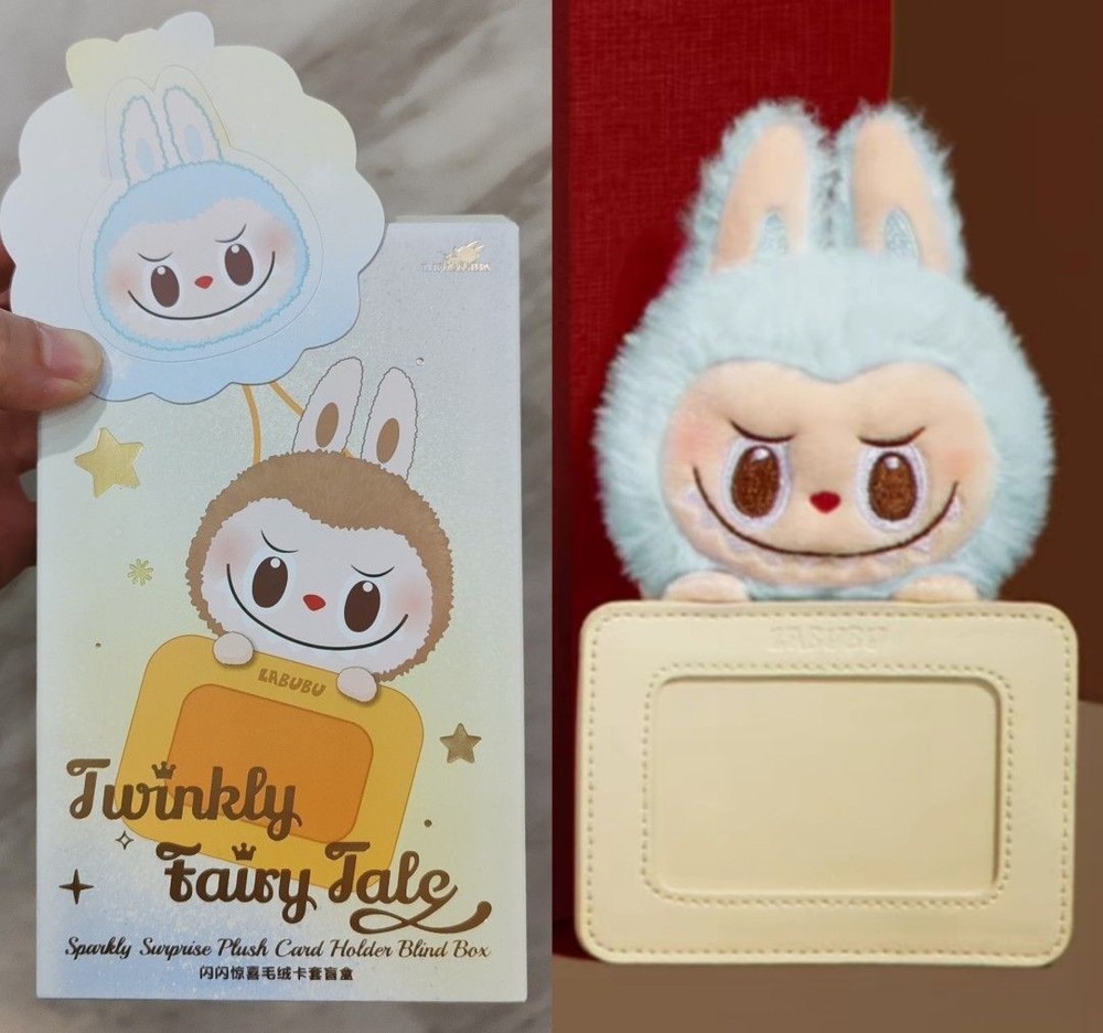 POPLAND EXCLUSIVE! Twinkly Fairy Tale Labubu Card Holder-Confirmed “Frosty Blue”