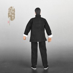 1:6 Kung Fu Suit Black Shirt&Pants Chinese Style Model Fit 12” Male Figure