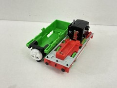 Tomy Thomas Plarail Percy with Sodor Fuel Tanker and Troublesome Truck