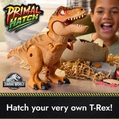 Jurassic World Primal Hatch Interactive Toy Dinosaur & Egg, Hatch & Train NEW