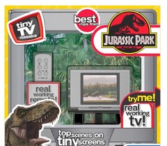 Tiny TV Classics Jurassic Park Mini Working Collectible TV Retro Desk Toy New
