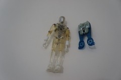 Vintage Mego Micronauts CLEAR TIME TRAVELER Action Figure 1977 w/ wing pack