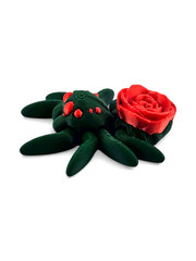 Lot 20 Articulated Spider Rose Toy Mini 3D Printed Gothic Fidget Desk Pet – 1.9″