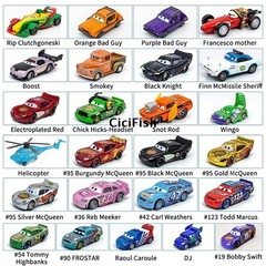 Disney Pixar Cars Electroplated Metal Toy Cars King Airplane Diecast Model Gifts