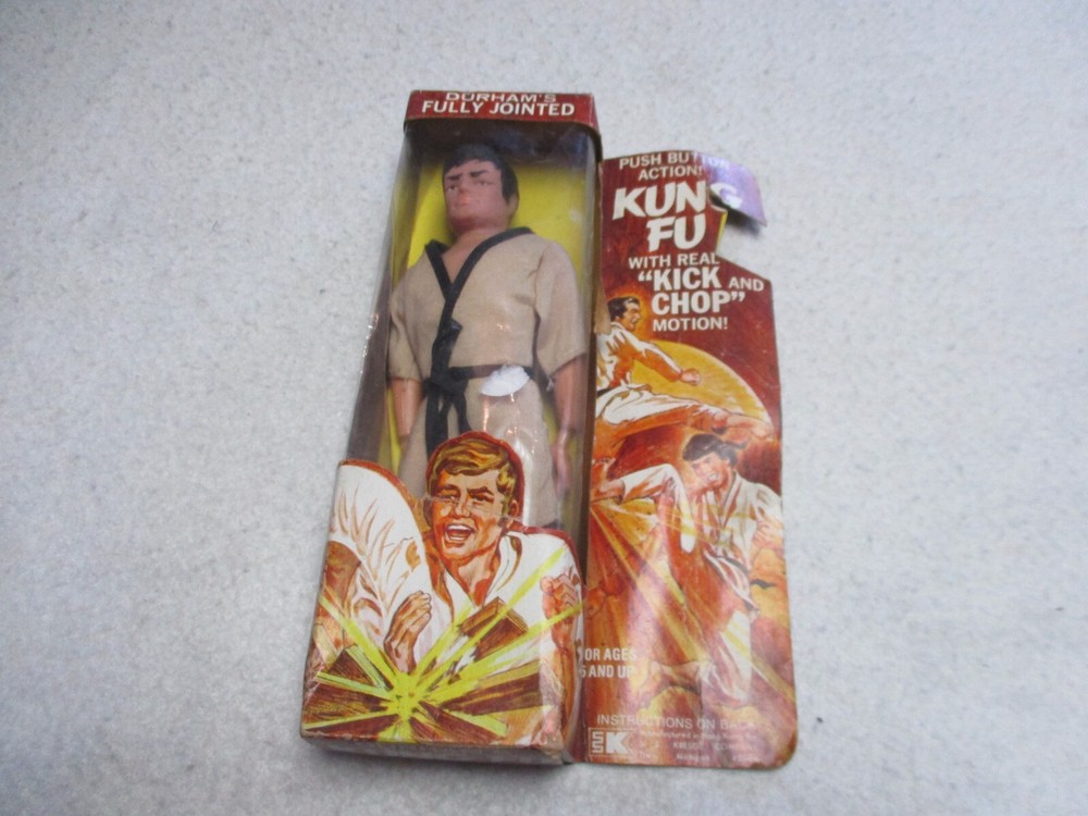 DURHAM’S FULLY JOINTED KUNG FU ACTION FIGURE PUSH BUTTON ACTION! IN BOX