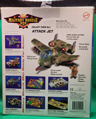 MILITARY MUSCLE Attack Jet man w/smile -San Francisco Toymakers, vibra sonic